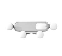 GXQKLST para iPhone 13 12 Soporte Universal para GPS Soporte Teléfono Coche Gravity Soporte Teléfono Celular Montaje En Ventilación Aire Móvil Suporte Telemovel Carro(White)