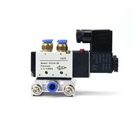 GXRQLHYZ Bloque de electroválvula neumática 4V210-08, 12/24 V CC, 110/220 V CA, opción múltiple, con silenciador, Base de Montaje, colector, 2/3/4/6 vías, 1 Unidad(6 Row 6mm Fitting,DC12V)