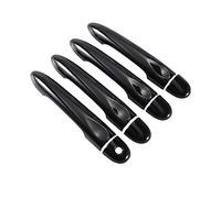 GXSAI Accesorios De Estilo Embellecedor De Cubierta De Manija De Puerta De Coche Negro Brillante para Renault para Megane 3 Mk3 para III 2008-2016 Cubierta Manija Puerta(4Dr 1 Key no Button)