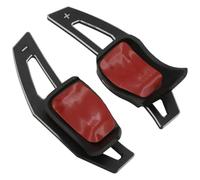 GXSAI Cambio Volante Paleta de para VW para Golf 5 6 7 para GTI para GTE para Jetta R20 R36 Extensión Palanca Cambios Volante Coche(A Black)