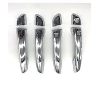 GXSAI Cubierta exterior para manija de puerta, cubierta exterior para manija de puerta, cubierta de fibra de carbono, cromo plateado, accesorios decorativos exteriores para H& I30 I30N 2018 2019 2020