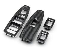 GXSAI delantera trasera interna maneta puerta Para BMW Serie 1 F20 2012-2018 Con Moldura Exterior Lantero Izquierdo Trasero Tirador Puerta Coche Fibra Carbono(Model A Switch Cover)