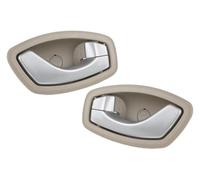 GXSAI delantera trasera interna maneta puerta Para Fluence 2011-2013 Puerta Apertura Interior Automóvil Manija Izquierda Recha 806715396R 806713870R Tirador(1pair Beige)