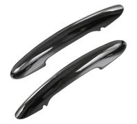 GXSAI Exterior maneta de Puerta para BMW para Mini para Cooper S F54 F55 F60 F56 F57 Reparación De Manija Puerta Coche 2 Uds Pegatinas Cubierta Negra Brillante(Black No Hole)