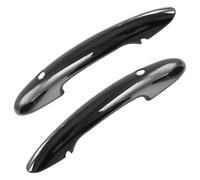 GXSAI Exterior maneta de Puerta para BMW para Mini para Cooper S F54 F55 F60 F56 F57 Reparación De Manija Puerta Coche 2 Uds Pegatinas Cubierta Negra Brillante(Black with Hole)