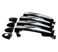 GXSAI Exterior maneta de Puerta para Hyundai Santa Fe 2007-2012 Manija Exterior Deslizante Reparación De Puerta 826512B000 826612B000(4 Pcs)