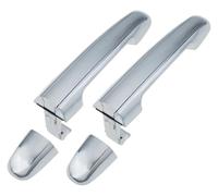 GXSAI Exterior maneta de Puerta para Hyundai Sonata Sedan 2006-2010 Manija Exterior Deslizante para Coche Reparación De Puerta Cromada 826523K000AA 826513K000AA(Rear Side(l and R))