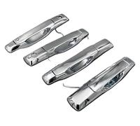 GXSAI Exterior maneta de Puerta para Nissan para Serena MK II C24 1999-2013 Manija De Puerta Reparación Exterior Cromada Receptor Abierto Lateral Delantera Y Trasera(1 Lot)