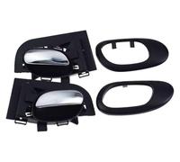 GXSAI Exterior maneta de Puerta para Peugeot 206 CC SD SW 207 1.4L .6L Reparación De Manija Puerta Coche O Bisel Marco Conductor Izquierdo Pasajero Derecho(4 Pcs Left Right Kit)