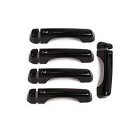 GXSAI Pegatinas De Cubierta De Decoración De Manija De Puerta Trasera De Manija De Puerta Lateral Exterior ABS para Wrangler para JL 2018 Cubierta Manija Puerta(B-Black)