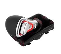 GXSAI pomo de Palanca de Cambios para Audi A5 A4L Q5 B8 B8PA B9 2009-2016 Perilla De Palanca Cambios Coche Automóvil(Black-Red Thread)