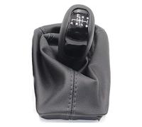 GXSAI Pomo De Palanca De Cambios Para Benz Clase E W211 S211 2002-2009 Perilla Cambio Marchas Negra 6 Velocidades Con Funda Cuero