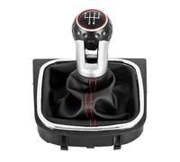GXSAI pomo de Palanca de Cambios para Golf 6 MK6 para Golf5 para Jetta Pomo De Palanca Cambios Varilla Juego Piezas Automotrices(Black 5-Speed)