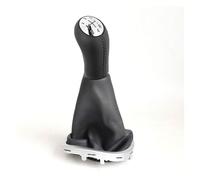 GXSAI pomo de Palanca de Cambios para Renault para Clio 3 III 2005-2012 Perilla De Palanca Cambios 5 Velocidades con Cubierta Bota Polaina Cuero