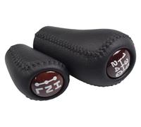 GXSAI Pomo De Palanca De Cambios Para Toyota Para Prado LC120 Para Land Cruiser Perilla Cambio Marchas Manual 5 Velocidades Con ABS Cuero(Redwood-set)