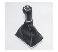 GXSAI Pomo De Palanca De Cambios Para VAUXHALL Para OPEL Para ASTRA H 2004-2010 Coche 5 6 Velocidades Manual Palanca Cambios Perilla Con Funda Cuero(3)