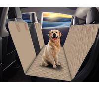 GXT Protector de Asiento Trasero para Perro, para Coches, SUV y Camiones con Ventana de Malla, Material Antideslizante e Impermeable, Caqui Oscuro