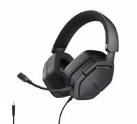 GXTrust 1492 Ravox Cascos Gaming PS5 PS4 PC Switch Xbox Mobile, Enchufe 3,5 mm, Altavoces 50mm, Diadema Acolchada, Orejeras Basculantes, Auriculares con Cable Over-Ear para Juegos, Negro
