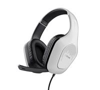 GXTrust 415PS Zirox Ligeros Cascos Gaming para PlayStation 5 con Drivers de 50 mm, Conexión 3.5 mm, Micrófono Plegable, Auriculares con Cable 1,2 m, Cascos PS5 Over-Ear - Blanco