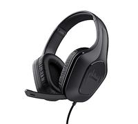 GXTrust 418 Rayne Cascos Gaming Ligeros para PC Xbox PS4 PS5 Switch Mobile, Drivers de 50 mm, Conexión 3.5 mm, Micrófono Plegable, Auriculares con Cable 2m Over-Ear, Negro
