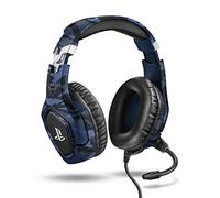 GXTrust 488 Forze-B Gaming Cascos PS4 y PS5 Auriculares Gaming Licencia Oficial para PlayStation, Micrófono Plegable, Altavoces Activos de 50 mm, Cable Trenzado de Nailon 1.2 m, Azul