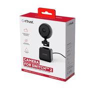 GXTrust Cámara Nintendo Switch 2 Full HD, Diseño Compacto USB-C, Negro | Cámara Web 1080P, Ángulo Ajustable, Obturador de Privacidad Integrado, Video Chat Mario Kart World Super Mario Party