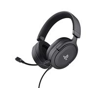 GXTrust Forta Cascos PS5 Licencia Oficial para PlayStation 5, Negro | Drivers de 50 mm, Audio 3D, Diadema Regulable, Micrófono Extraíble, Cable de 1.2 m, Auriculares Gaming