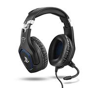 Trust Gaming Cascos PS4 y PS5 Auriculares de Gaming GXT 488 Forze, Licencia Oficial para PlayStation, Micrófono Plegable, Altavoces Activos de 50 mm, Cable Trenzado de Nailon de 1.2 m, Negro