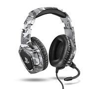 GXTrust Forze Cascos PS4 y PS5 Auriculares de Gaming, Gris | Licencia Oficial para PlayStation, Micrófono Plegable, Altavoces Activos de 50 mm, Cable Trenzado Nailon 1.2 m
