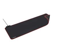GXTrust Glide-Flex XXL Alfombrilla de Ratón RGB 930 x 300 x 3 mm, Negro | Alfombrilla Gaming con Base de Goma Antideslizante, Bordes Iluminados Ajustables, para Todos los Ratones