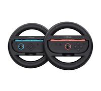 GXTrust Joy-Con Volante para Nintendo Switch 2, Pack de 2, Negro | Paquete De 2 Ruedas de Carreras, Accesorios Switch 2 Mando para Mario Kart World Juegos de Carreras, Racing Wheel