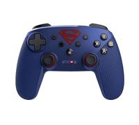 GXTrust Muta Mando Nintendo Switch & PC Licencia Superman Inalámbrico, Azul | Bluetooth / 2.4GHz / USB, Batería Recargable, Controlador Gamepad para Android Windows iOS Switch OLED / Lite