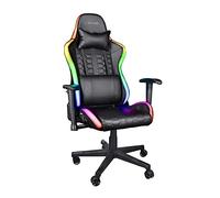 GXTrust Rizza Silla Gaming con iluminación LED RGB, Negro