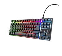 GXTrust Thado Distribución Alemána (QWERTZ) Teclado Gaming TKL, Negro