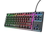 GXTrust Thado Teclado Gamer TKL Distribución QWERTY Español, Negro