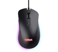 GXTrust Ybar+ Ratón Gaming, Iluminación LED RGB, 25600 dpi, Negro