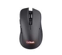 Trust GXT 931 Ybar Ratón Gaming Inalámbrico Bluetooth + 2.4GHz Baja Latencia, 200-7200 dpi, 70% Plásticos Reciclados, 6 Botones Programables, Ratón RGB Recargable para PC Portátil, Negro