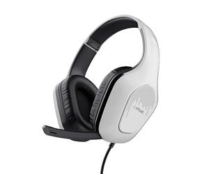GXTrust Zirox Ligeros Cascos Gaming para PlayStation 5, Blanco | Drivers de 50 mm, Conexión 3.5 mm, Micrófono Plegable, Auriculares con Cable 1,2 m, Cascos PS5 Over-Ear