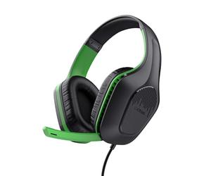GXTrust Zirox Ligeros Cascos Gaming para Xbox Series X/S, Negro/Verde | Drivers de 50 mm, Conexión 3.5 mm, Micrófono Plegable, Auriculares con Cable 1,2 m, Cascos Over-Ear