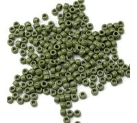 Gxueshan 1000 cuentas acrílicas de pony de 6 x 9 mm a granel para manualidades, pulseras, collares, joyas, pendientes, trenzas de pelo, cuentas Kandi (verde 6)