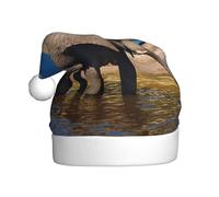 GXUNGT Big Ears - Sombreros de Navidad divertidos con estampado de elefante para adultos, sombreros de regalo de fiesta de Navidad