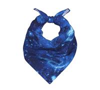 GXUNGT Blue Universe Space Galaxy Print - Pañuelo cuadrado para la cabeza, elegante diadema, adecuado para actividades al aire libre, bufandas, pañuelos para la cabeza