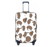 GXUNGT Funda de equipaje de viaje con bonito estampado de pájaro kiwi, funda plegable personalizada, perfecta para todos los viajeros, White, L