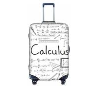GXUNGT Funda de equipaje de viaje con estampado de cálculo Geek de matemáticas, funda plegable personalizada, perfecta para todos los viajeros, White, L