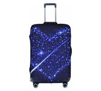 GXUNGT Funda de equipaje de viaje con estampado de corazón de estrella fugaz, funda plegable personalizada, perfecta para todos los viajeros, White, L
