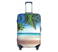 GXUNGT Funda de equipaje de viaje con estampado de palmeras tropicales de Hawái, funda plegable personalizada, perfecta para todos los viajeros, White, XL