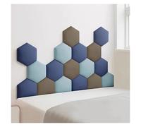 GXXINGIN Cabecero anticolisión tapizado, Autoadhesivo, 3D, Paneles Decorativos de Pared, Resistente a arañazos, para Habitaciones Infantiles (marrón Oscuro, 180 x 105 cm)