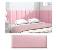 GXXINGIN Cabecero Autoadhesivo, Panel tapizado Impermeable con Acolchado anticolisión 3D, cabecero Queen, Ideal para Decorar la Pared del Dormitorio Infantil (Color: Rosa, tamaño: 200 x 50 cm)