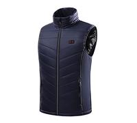 GXXINGIN Chaleco calefactable, Chaqueta calefactable Unisex para Hombre y Mujer, Chaleco calefactable eléctrico USB Ligero con 2 Niveles de calefacción, 15 Zonas de calefacción, Calentador Corporal i