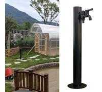 GXXINGIN Grifo de Columna Vertical para Exteriores, Poste de Grifo de Agua montado en el Piso de Acero Inoxidable 304 para riego/Lavado, Fuente de hidratación Independiente para Exteriores para riego